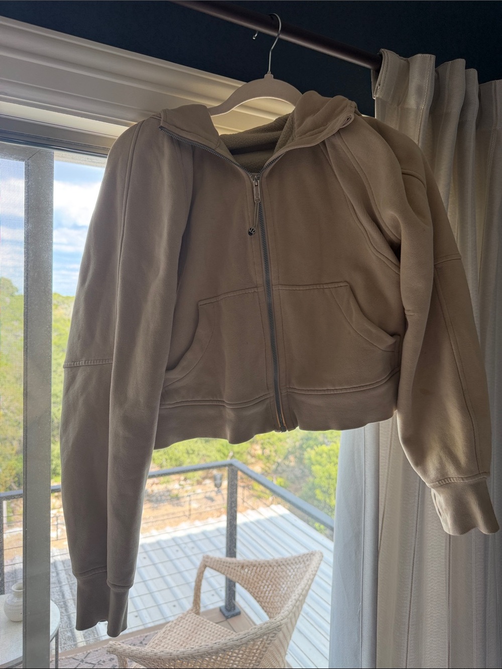 lululemon athletica scuba Zip Hoodie Jacket - Taupe